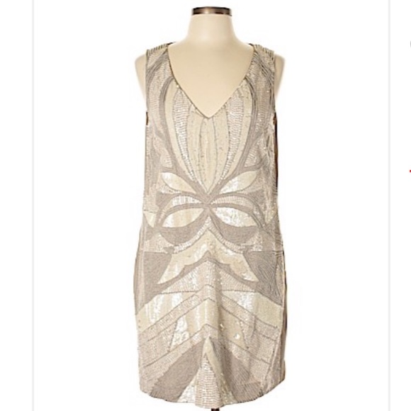 Mark + James by Badgley Mischka hand beaded dress - Picture 1 of 10